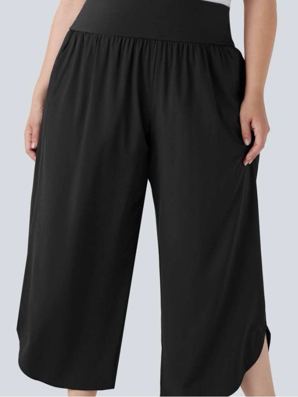 Halara Women's High Rise Pull-On Flared Knit XL Dress Pants